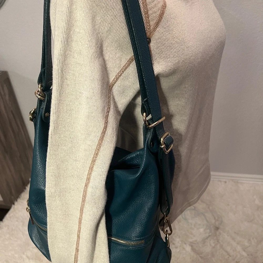 Lavorazione Artigiana Leather Crossbody Hobo - Picture 3 of 11